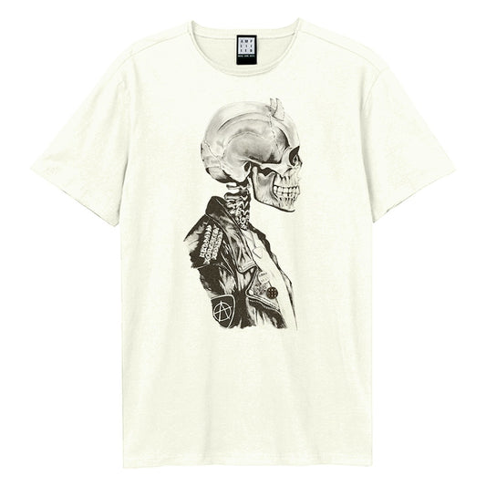 Vintage White - Front - Amplified Unisex Adult Death Of Punk Rock T-Shirt
