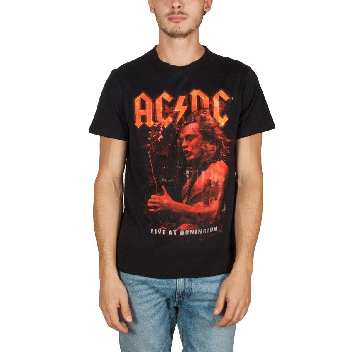 Black - Back - Amplified Unisex Adult Live At Donington AC-DC T-Shirt
