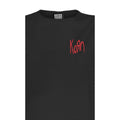 Charcoal - Back - Amplified Womens-Ladies Lineart Issues Korn Crop T-Shirt