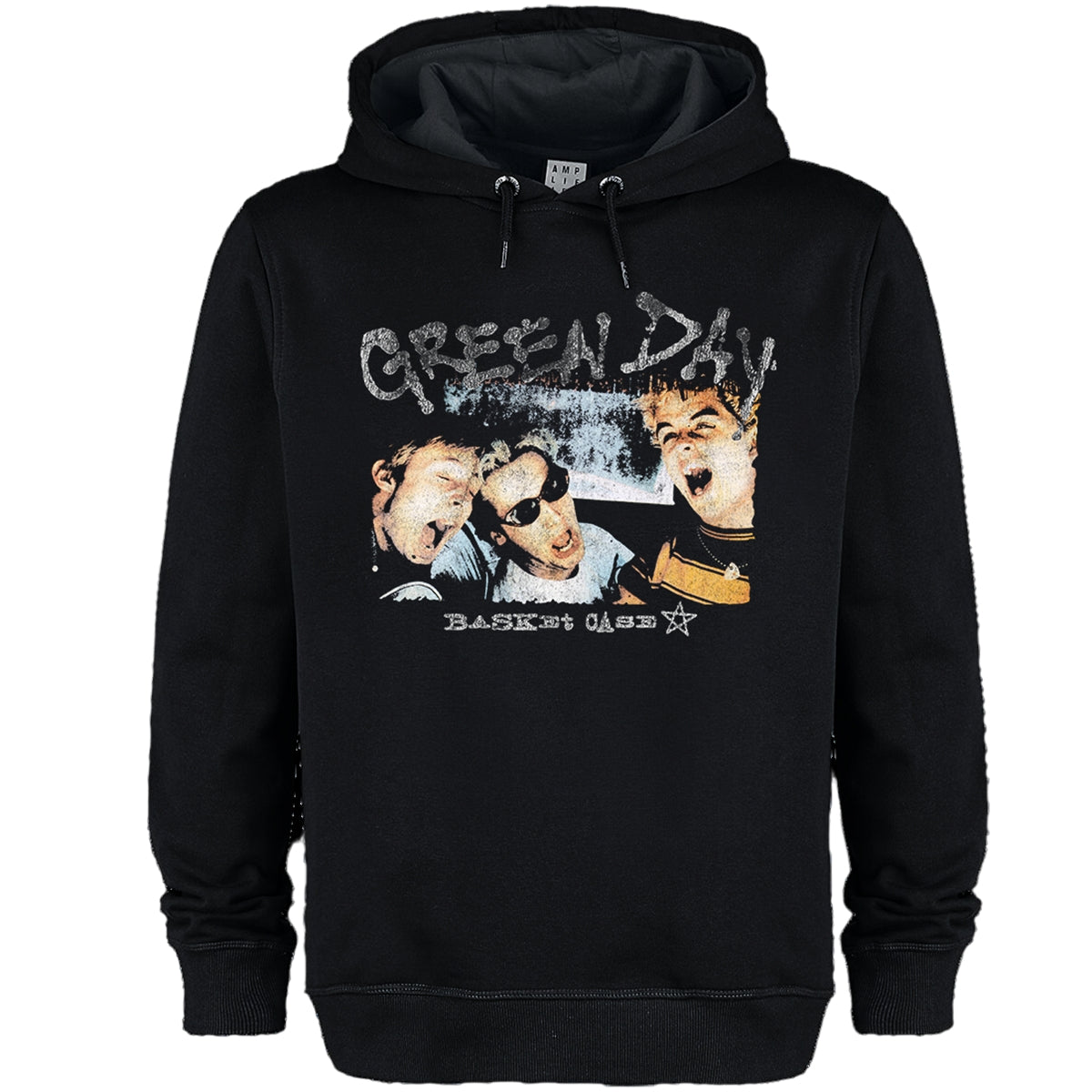 Black - Front - Amplified Unisex Adult Basket Case Green Day Hoodie