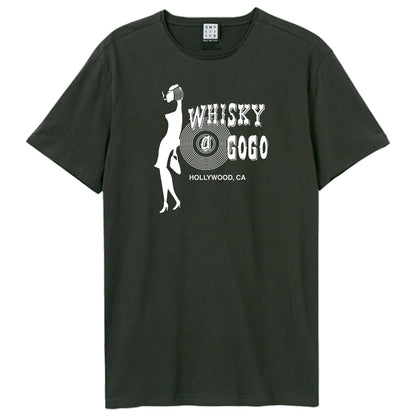 Charcoal - Front - Amplified Unisex Adult Smokin´ Whisky A Go Go T-Shirt