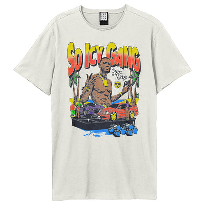 Vintage White - Front - Amplified Unisex Adult So Icy Gang Gucci Mane T-Shirt