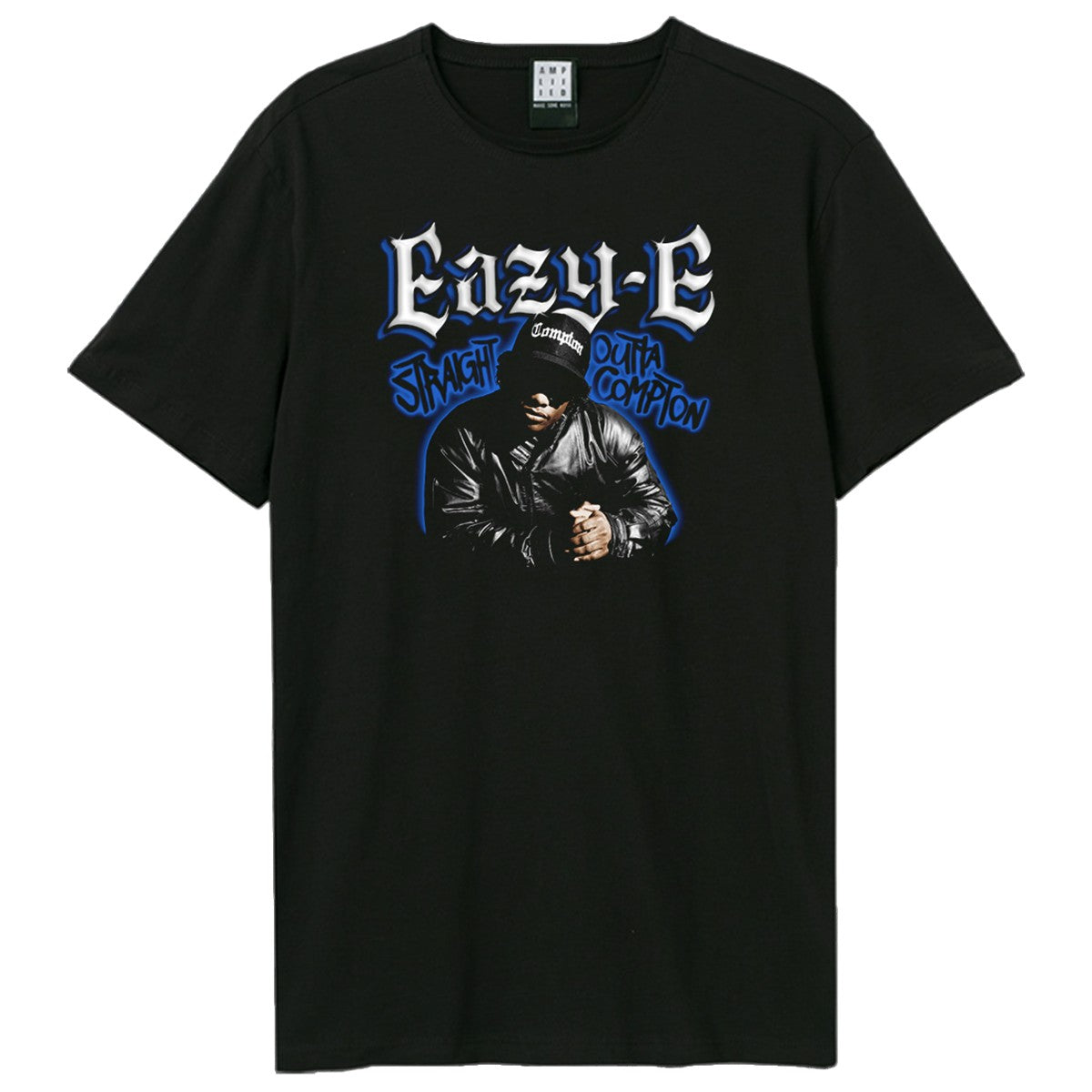 Black - Front - Amplified Unisex Adult Street Art Eazy-E T-Shirt