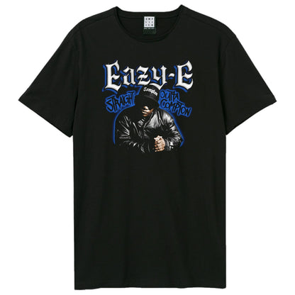 Black - Front - Amplified Unisex Adult Street Art Eazy-E T-Shirt