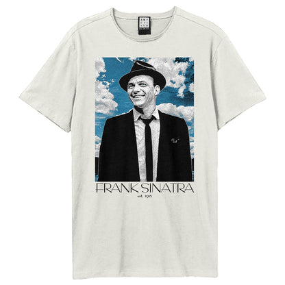 Vintage White - Front - Amplified Unisex Adult Blue Skies Frank Sinatra T-Shirt