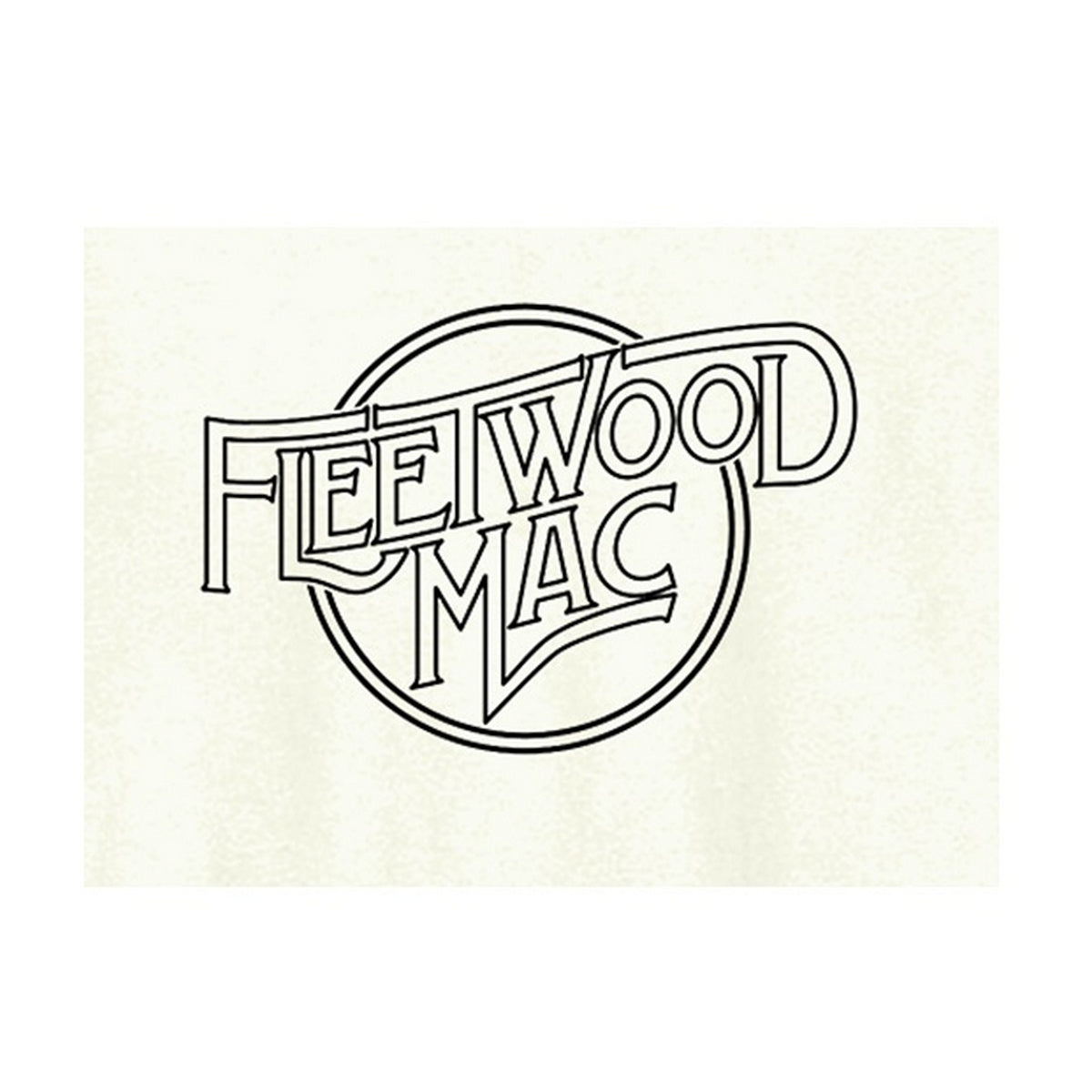 Vintage White - Back - Amplified Unisex Adult Line Art Logo Fleetwood Mac T-Shirt