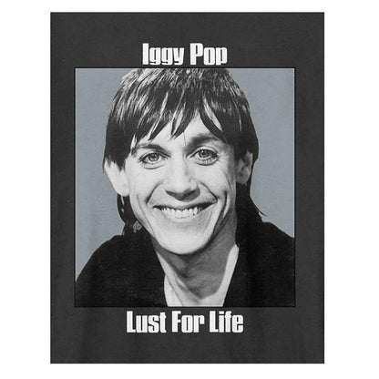Charcoal - Back - Amplified Unisex Adult Lust For Life Iggy Pop T-Shirt