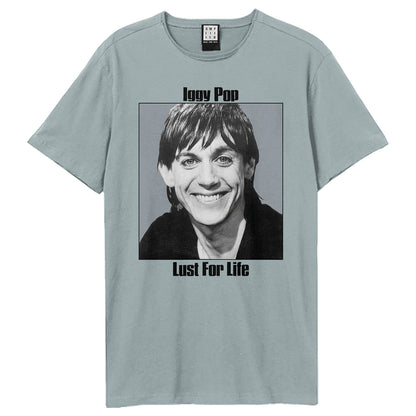 Strange Blue - Front - Amplified Unisex Adult Lust For Life Iggy Pop T-Shirt
