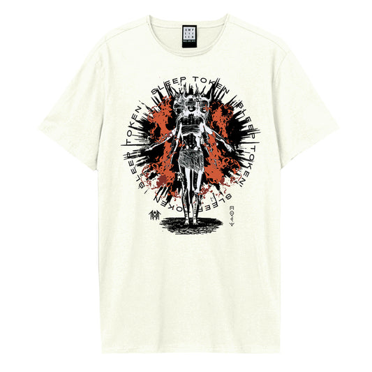 Vintage White - Front - Amplified Unisex Adult Rain Sleep Token T-Shirt