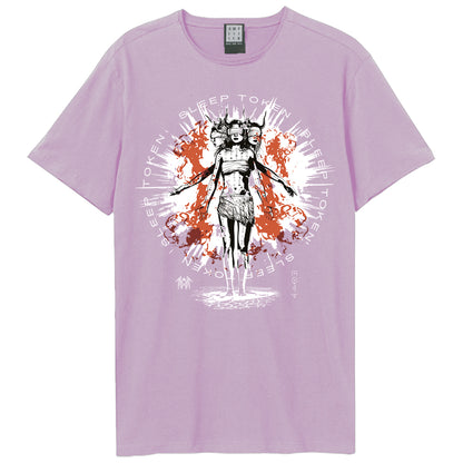 Pink - Front - Amplified Unisex Adult Rain Sleep Token T-Shirt