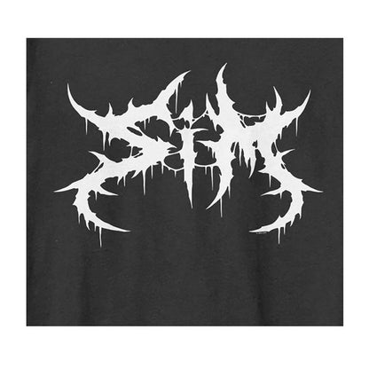 Charcoal - Back - Amplified Unisex Adult SiM Logo T-Shirt