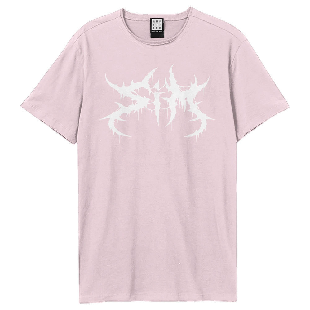 Pink 182 - Front - Amplified Unisex Adult SiM Logo T-Shirt
