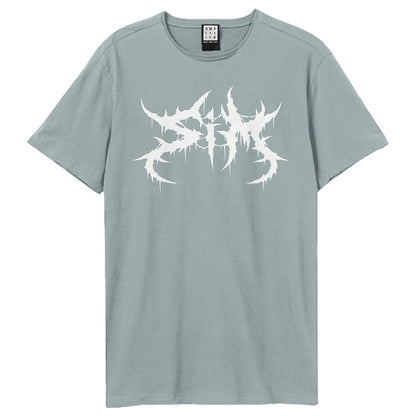 Strange Blue - Front - Amplified Unisex Adult SiM Logo T-Shirt