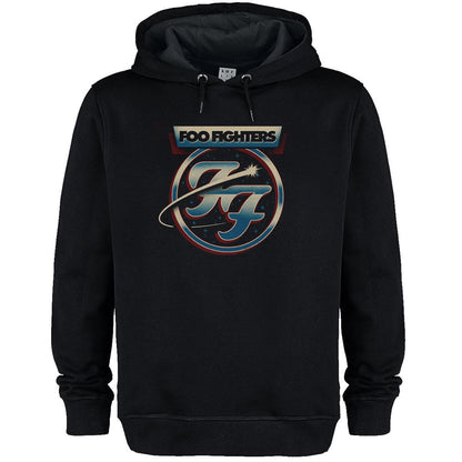 Black - Front - Amplified Unisex Adult Chrome Galaxy Foo Fighters Hoodie