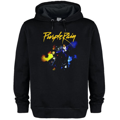 Black - Front - Amplified Unisex Adult Purple Rain Motorcycle Prince Hoodie