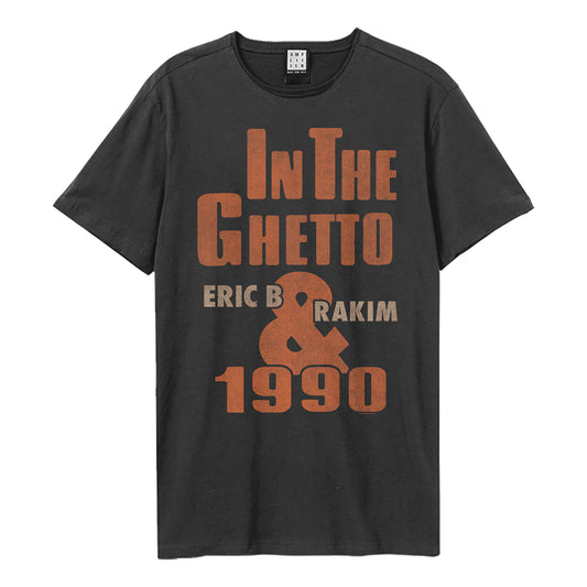 Charcoal - Front - Amplified Unisex Adult In The Ghetto Eric B. & Rakim T-Shirt