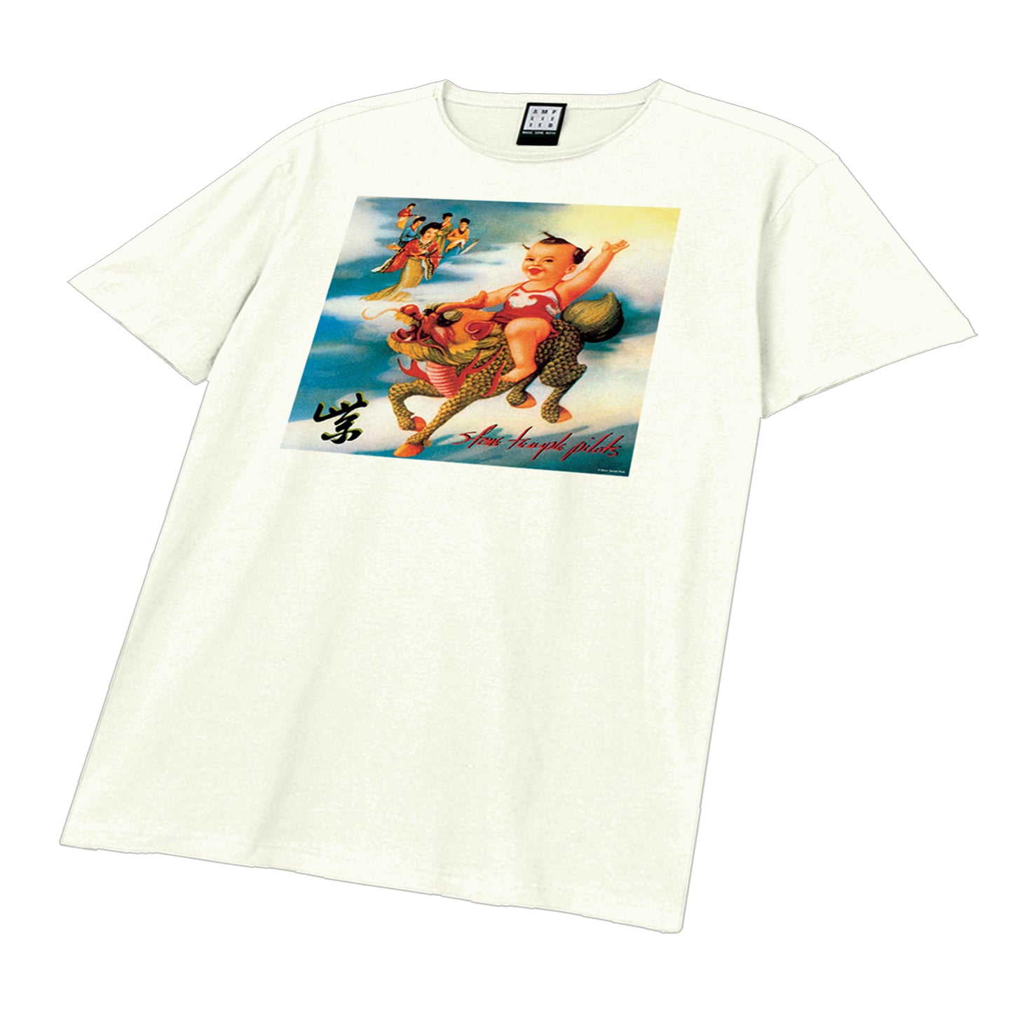 Vintage White - Back - Amplified Unisex Adult Purple Album Cover Stone Temple Pilots T-Shirt