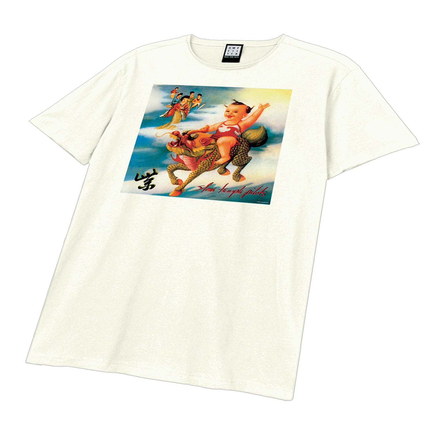 Vintage White - Back - Amplified Unisex Adult Purple Album Cover Stone Temple Pilots T-Shirt