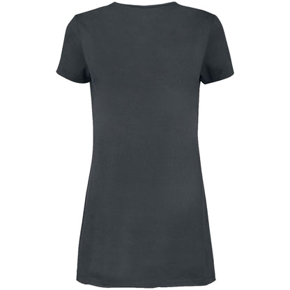 Charcoal - Back - Amplified Womens-Ladies High Voltage Neon AC-DC T-Shirt Dress