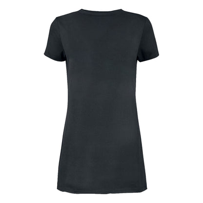 Charcoal - Back - Amplified Womens-Ladies World Sacrifice T-Shirt Dress