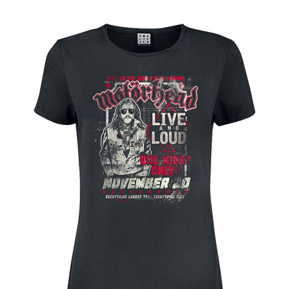 Charcoal - Back - Amplified Womens-Ladies One Night Only Motorhead T-Shirt Dress