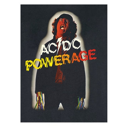Charcoal - Back - Amplified Mens Powerage Album Cover AC-DC Sleeveless Tank Top
