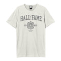 Vintage White - Front - Amplified Unisex Adult Hall Of Fame The Script T-Shirt