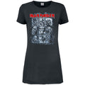 Charcoal - Front - Amplified Womens-Ladies 9 Eddies Iron Maiden T-Shirt Dress