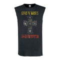 Charcoal - Front - Amplified Mens Appetite For Destruction Guns N Roses Sleeveless Tank Top