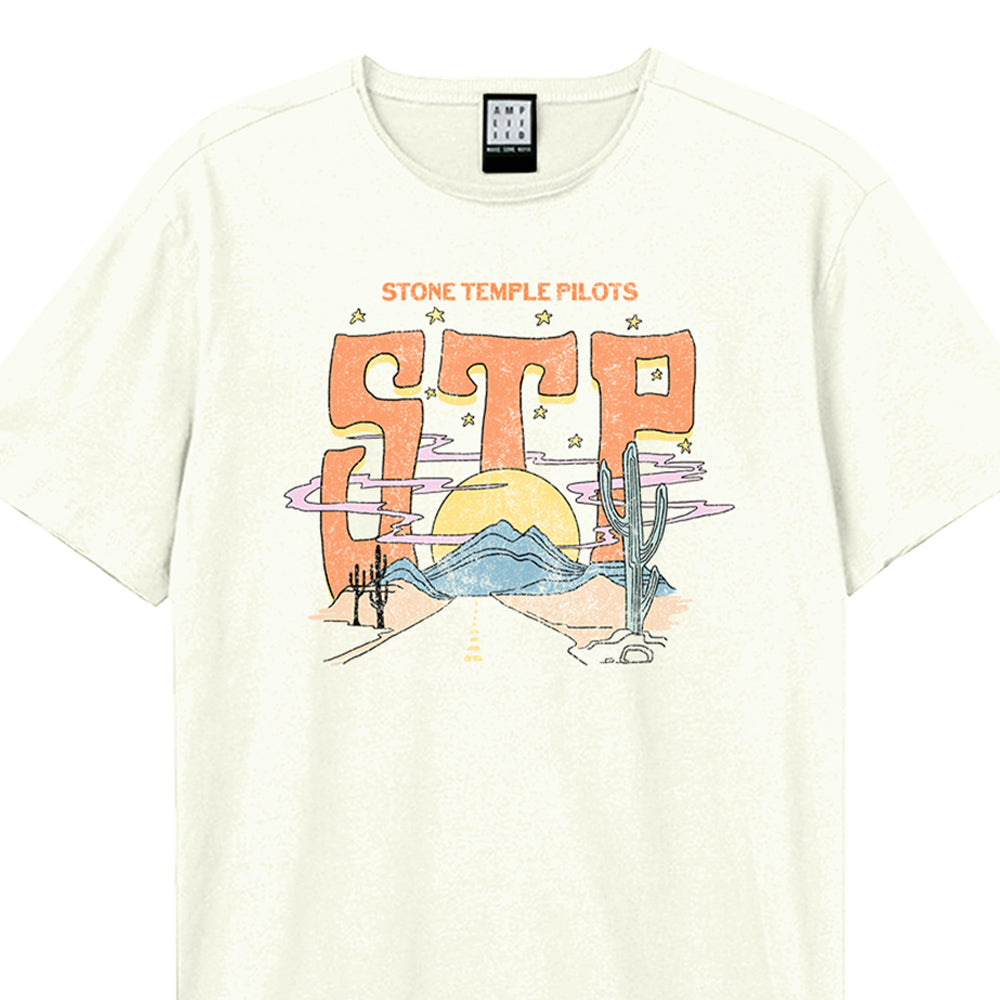 Vintage White - Back - Amplified Unisex Adult Desert Highway Stone Temple Pilots T-Shirt