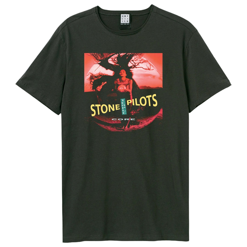 Charcoal - Front - Amplified Unisex Adult Core Album Cover Stone Temple Pilots T-Shirt
