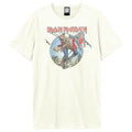 Vintage White - Front - Amplified Unisex Adult Trooper Iron Maiden T-Shirt
