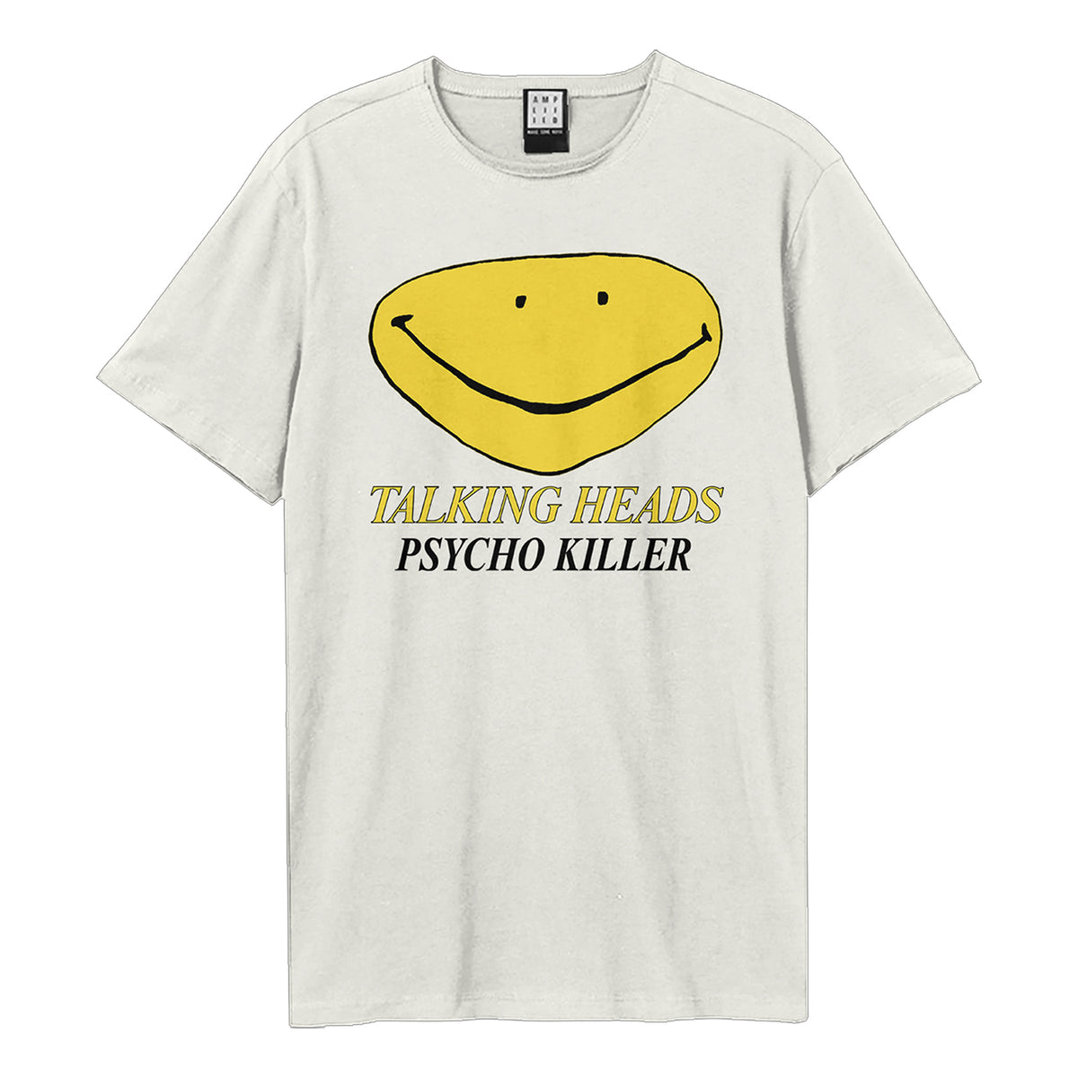Vintage White - Front - Amplified Unisex Adult Physco Killer Talking Heads T-Shirt