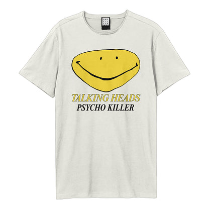 Vintage White - Front - Amplified Unisex Adult Physco Killer Talking Heads T-Shirt