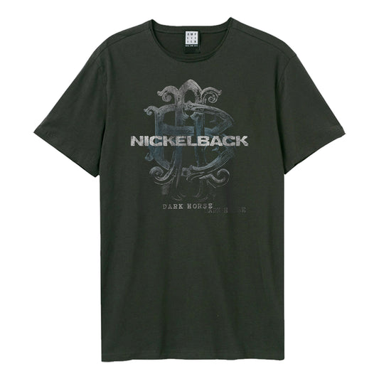 Charcoal - Front - Amplified Unisex Adult Dark Horse Nickelback T-Shirt