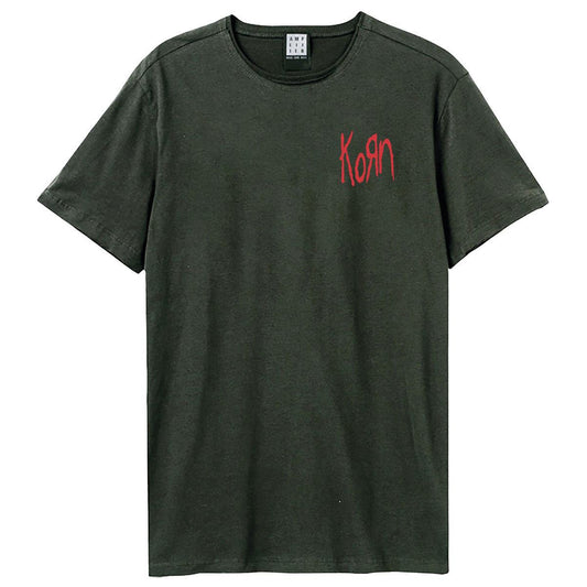 Charcoal - Front - Amplified Unisex Adult Lineart Issues Korn T-Shirt