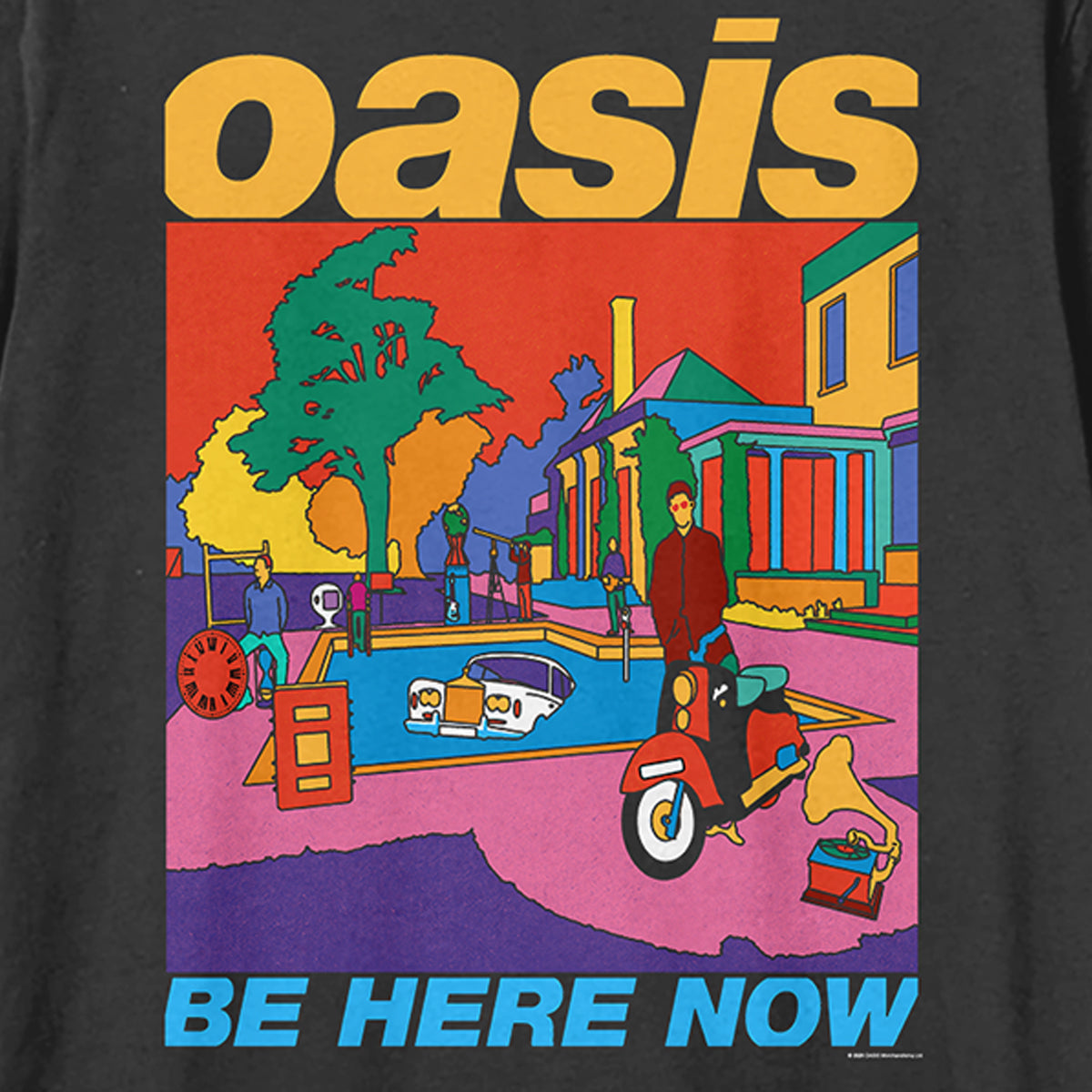 Charcoal - Back - Amplified Unisex Adult Be Here Now Oasis T-Shirt