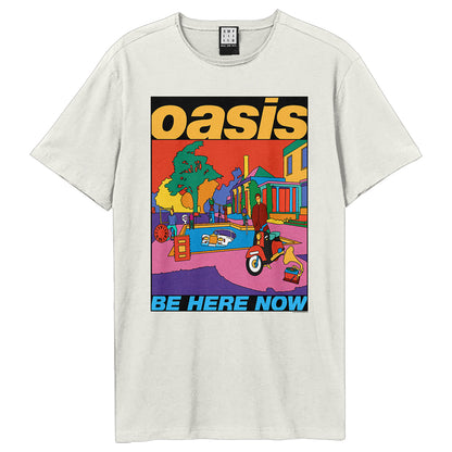 Vintage White - Front - Amplified Unisex Adult Be Here Now Oasis T-Shirt