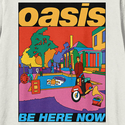 Vintage White - Back - Amplified Unisex Adult Be Here Now Oasis T-Shirt