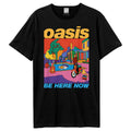 Black - Front - Amplified Unisex Adult Be Here Now Oasis T-Shirt