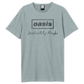 Strange Blue - Front - Amplified Unisex Adult Definitely Maybe Distressed Oasis T-Shirt