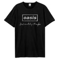 Black - Front - Amplified Unisex Adult Definitely Maybe Distressed Oasis T-Shirt