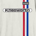 Vintage White - Back - Amplified Unisex Adult Knebworth Oasis T-Shirt