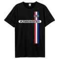 Black - Front - Amplified Unisex Adult Knebworth Oasis T-Shirt