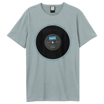 Strange Blue - Front - Oasis Unisex Adult Live Forever Oasis T-Shirt
