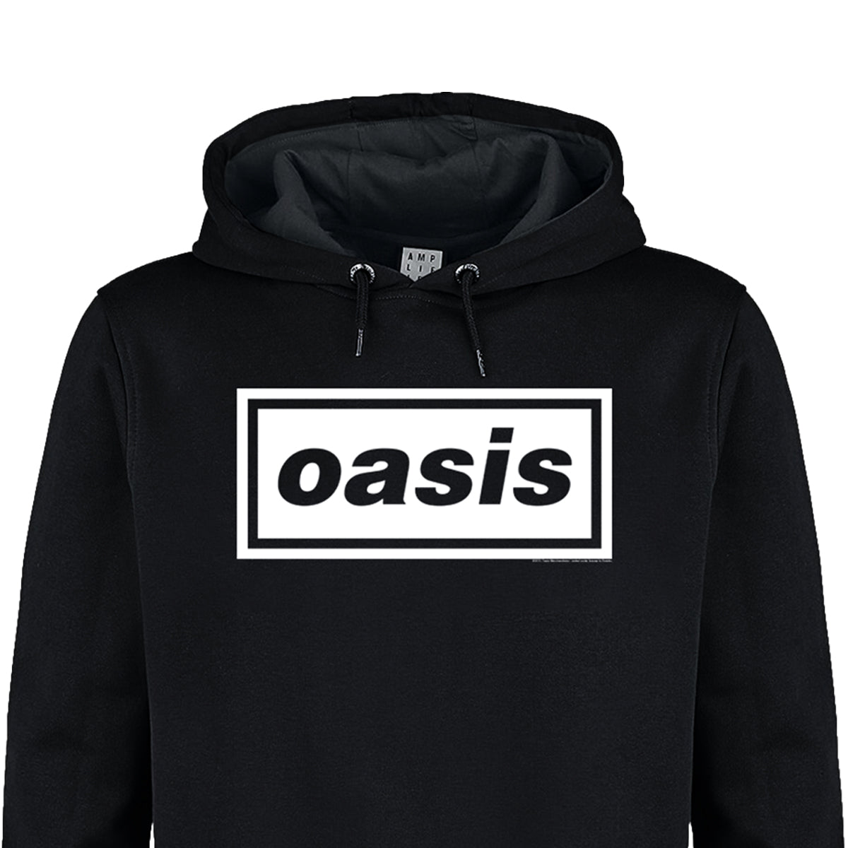 Black - Back - Amplified Unisex Adult Logo Oasis Logo Hoodie