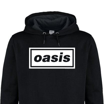 Black - Back - Amplified Unisex Adult Logo Oasis Logo Hoodie