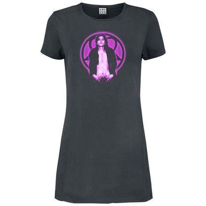 Charcoal - Front - Amplified Womens-Ladies Ville HIM T-Shirt Dress