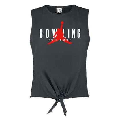 Charcoal - Front - Amplified Womens-Ladies Slamp Dump Bowling For Soup Sleeveless Tank Top