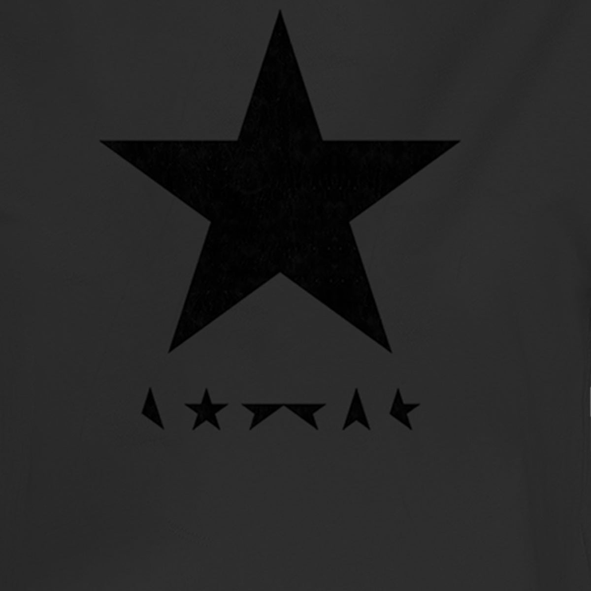 Charcoal - Back - Amplified Womens-Ladies Black Star David Bowie Crop T-Shirt